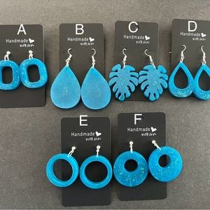 Handmade Epoxy Resin Earrings